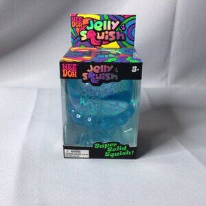Nee Doh Blue JellySquish Sensory Squeeze Toy 3.5" Tall (1 JellySquish Per Order)